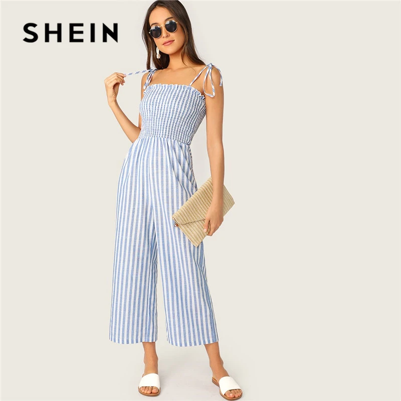 shein striped jumpsuit