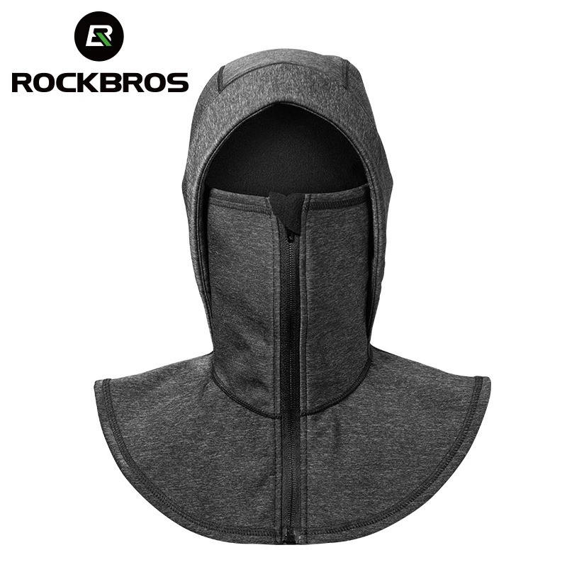 ROCKBROS الحرارية الصوف تزلج صامد للريح التزلج المرايل على الجليد عنق مسخن وجه قناع الثلوج الرياضة أغطية الرأس قبعة تزلج الرجال النساء