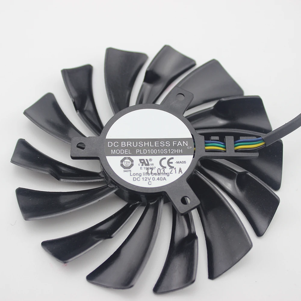 Вентилятор игровой для видеокарты MSI GTX950 GTX960 GTX970 GTX980 GTX980TI fan R9 380 390X|fan 4pin|4pin fancard |