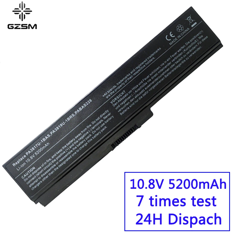 Аккумуляторная батарея GZSM для ноутбука PA3817U-1BAS TOSHIBA L700 L730 L735 L770 L740 L745 L750 L755 |