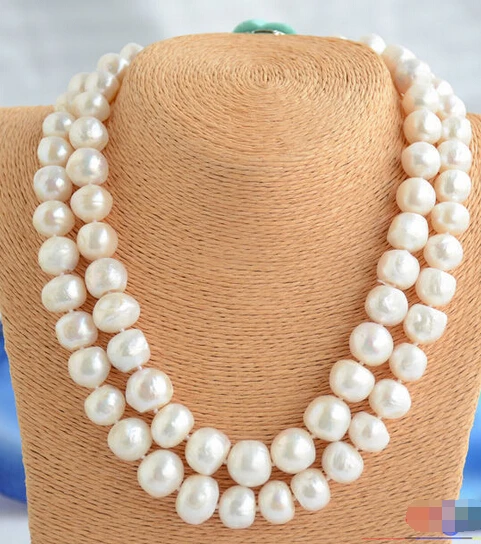 

HOT## Wholesale FREE SHIPPING >>> Wholesale 10ITEMS 18" 14MM BLACK BAROQUE PEARL NECKLACE P1523