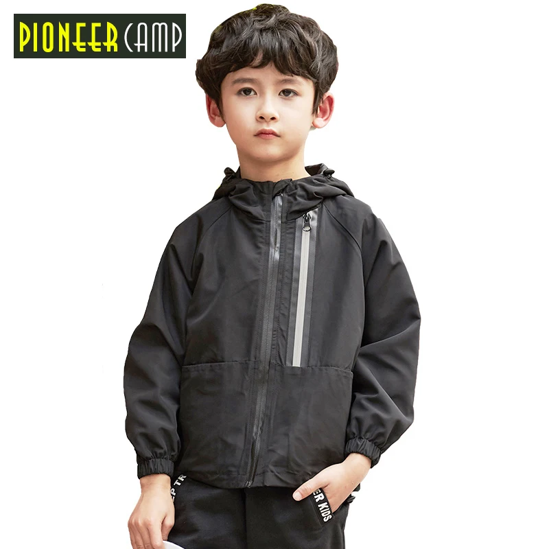 

Pioneer Camp Kids new autumn boys Jacket Windbreaker Jacket Boys Waterproof Hooded Casual Children Clothing Kids fashion Outwear