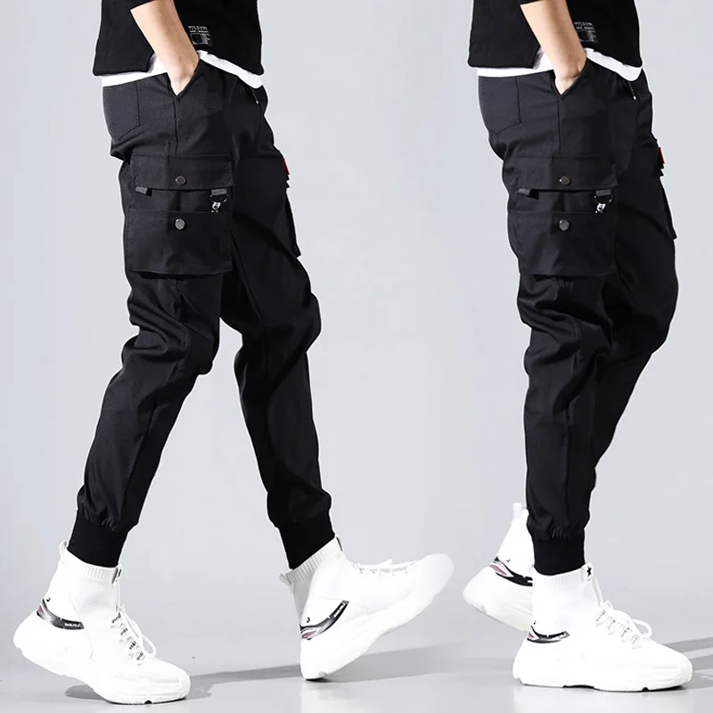 الهيب هوب الرجال pantalones هومبر kpop عارضة البضائع السراويل نحيل sweatpants ركض موديس الشارع الشهير السراويل المتناثرة السراويل الترنك