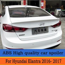Для Hyundai Elantra спойлер высокое качество АБС пластик Неокрашенный
