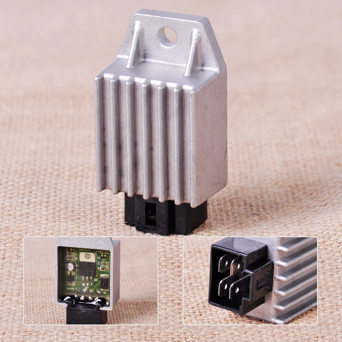 

DWCX Motorbike Voltage Regulator Rectifier 12V 4Pin fit for Buggie with GY6 50cc 125cc 150cc Moped Scooter ATV Gokarts