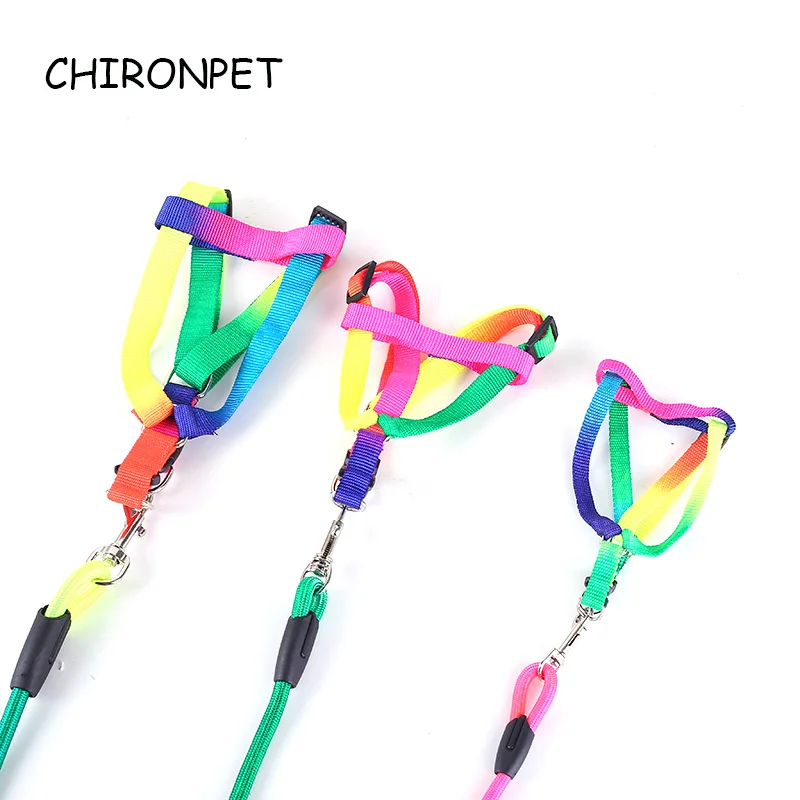 

LGLOIV Pet Dog Harness Leash Set Reflective Polyester S/M Adjustable Small Medium Large Dogs Perfect for Daily Training Walking
