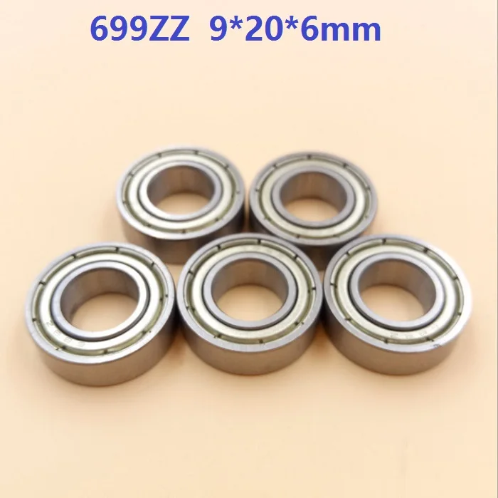 699ZZ Metal Double Shielded Ball Bearing Bearings 9*20*6 9x20x6mm 10 Pcs 