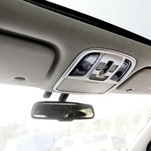 

Hot For Kia kx5 Sportage 2016 2017 2018 car styling ABS chrome front inner tail read reading switch light lamp frame trim