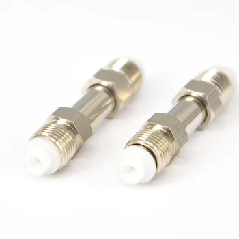 

10 Pieces RF Coaxial Adapter FME Female Jack to FME Female Jack Coupling Nut Straight Nickelplated Connector