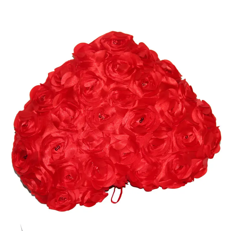 Красная плюшевая подушка декоративная обнимаемая подушка для путешествий подушка Шейная Подушка для офиса полета самолет мягкая роза цветок 30 см