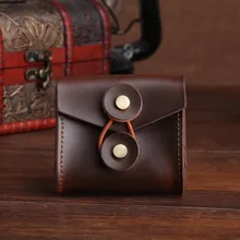 

Retro Headphone Box Mini Portable Data Cable Pack Digital Accessories Storage Bag Imitation Leather Earphone Accessories