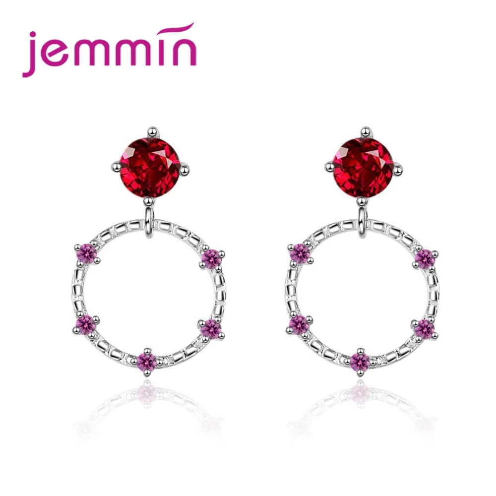 

JEMMIN Fashion Wedding Jewelry Butterfly-Shaped Pendant Earring Cubic Zircon 925 Sterling Silver Romantic Women Valentine's Gift