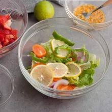 Домашняя кухонная Стеклянная Чаша для приготовления салата, салатник, контейнер для выпечки 10 см, кухонный инструмент для хранения продуктов