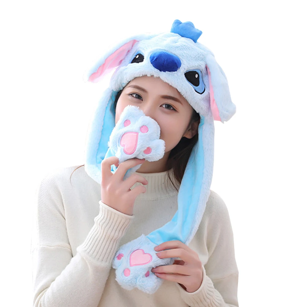 

MrY Funny Hat Pinch Long Ears Moving Hat Plush Animals Ears Hat Airbag Cap
