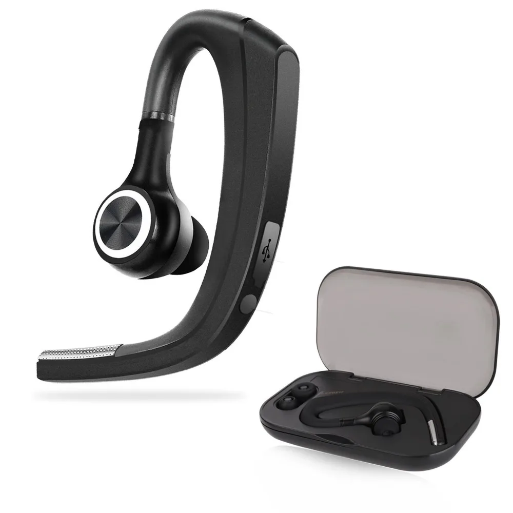 Bluetooth Headset Wireless Earpiece with Mute Mic Hands Free Headphones