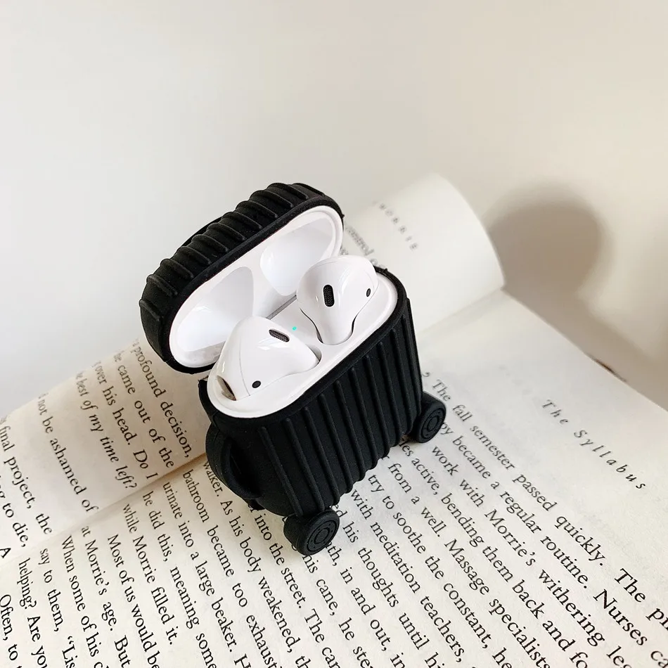 Для AirPods чехол Модный милый костюм чехол для багажника чехол для Apple Airpods 2 i10 i11 багаж Bluetooth беспроводные наушники защитная крышка