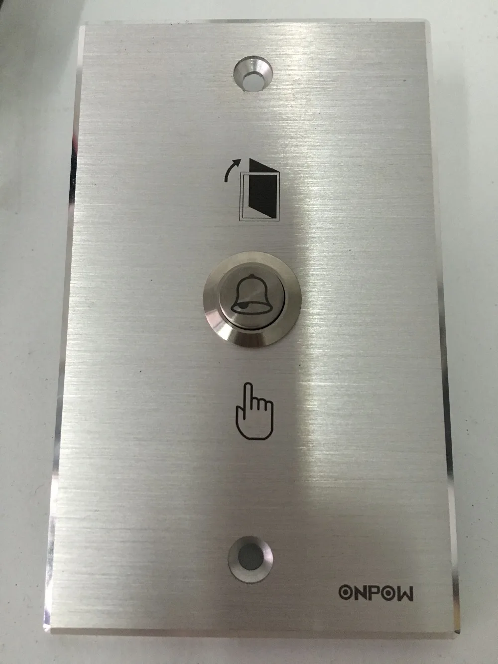 ONPOW 16mm waterproof momentary door bell push button switch with