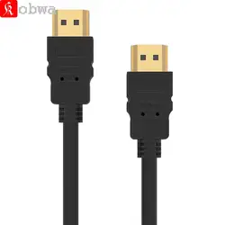 Kobwa высокое Скорость HDMI к HDMI кабель Позолоченный штекер мужчинами кабель HDMI версии 1.4 4 К для HDTV ЖК-дисплей ноутбук 15 м