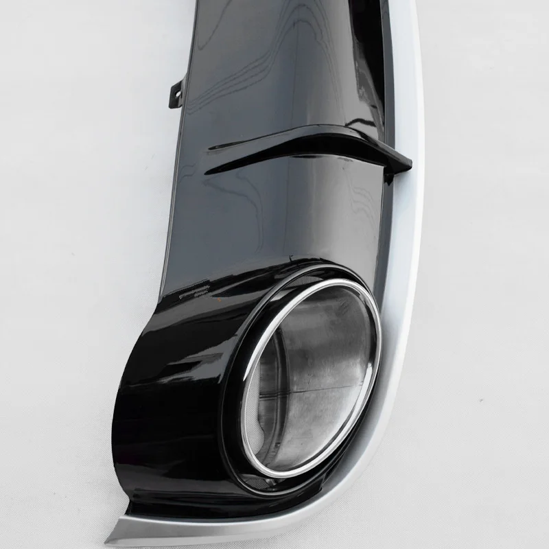 Для RS4 стильный диффузор заднего бампера с металлическими наконечниками для A4 B8.5/B9 S4 S Line 4DR Sedan автомобильные аксессуары 2013