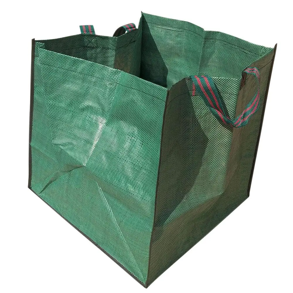 

33 Gallon Heavy Duty Garden Garbage Bag Blue Woven Cloth Lawn Pool Garbage Bag Extra Large Reuseable Heavy Duty Gardening Bags