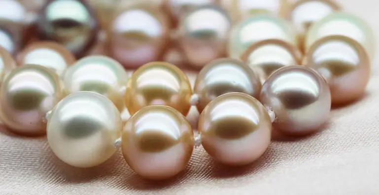 

Jewelry 00790 HUGE 18"12-13MM NATURAL SOUTH SEA GENUINE WHITE GOLD PINK PEARL NECKLACE AAA