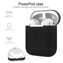 Чехол для беспроводного зарядного устройства Airpods, совместимый с любым беспроводным зарядным устройством для Airpod, защитный чехол для беспроводного зарядного устройства