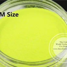 TCF500 неоновые желтые цвета 0,1 мм Размер устойчив к растворителям блеск для пилка для ногтей или другие DIY украшения