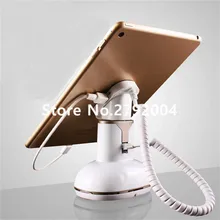 10pcs/lot white color mini size with charging function anti theft security holder stand for ipad mini
