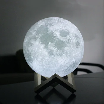 

10 CM 3d Print Led Lamp Moon Night Light Adult Valentine's Day Kids Gifts Touch 3D Moon Lamp Nightlight Moon Light Lamp