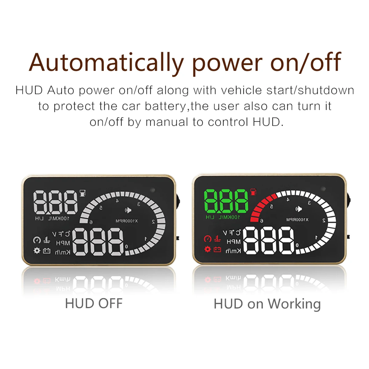 X6 3 5 дюймов Автомобильный Hud OBD2 дисплей OBD скоростной измеритель превышения