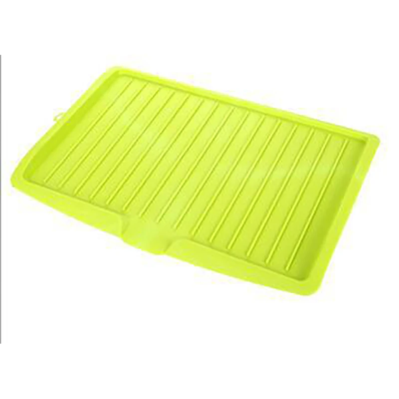 Drain Rack Kitchen Plastic Dish Drainer Tray Large Sink Drying Rack Worktop Organizer drying rack for dishes - Цвет: Green