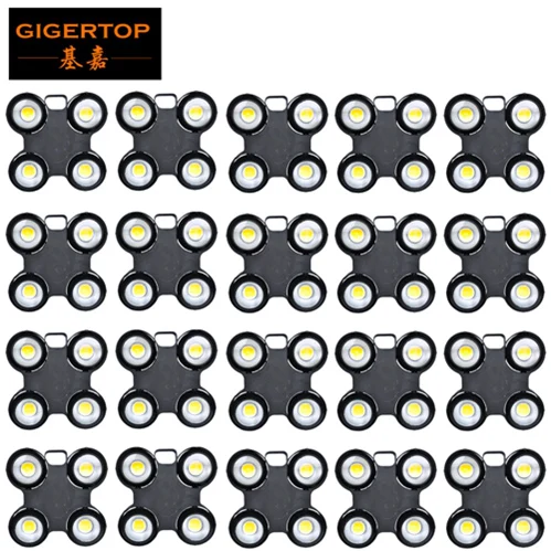 Gigertop Водонепроницаемый 4 глаза COB Светодиодный свет аудитории IP65 Стекло объектив 4 кнопки ЖК-дисплей Дисплей X Форма уплотненный Структура открытый свет - Цвет: 20