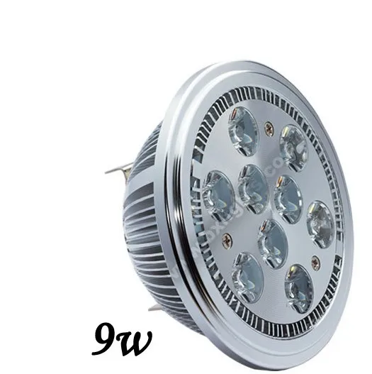 12v 9W AR111 Светодиодные лампы прожекторы G53 ES111 светодиодные наивысшего качества для