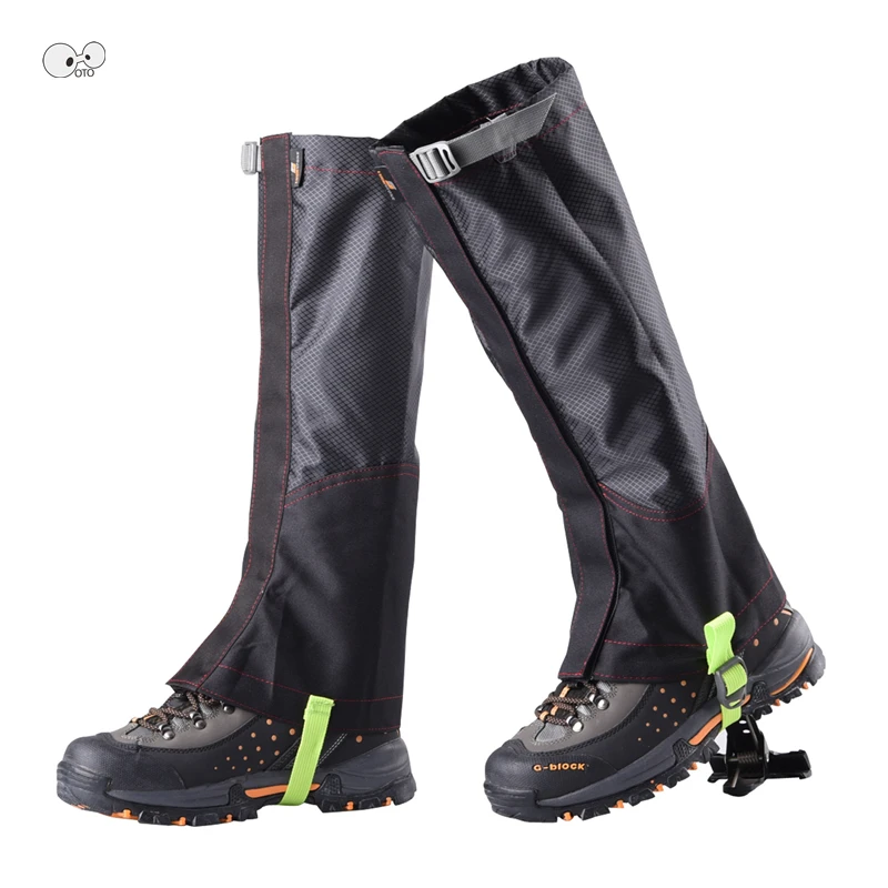 

44CM 1 Pair Adult Dustproof Waterproof Snow Legging Gaiters Outdoor Hiking Walking Climbing Hunting Oxford Leg Cover Legwarmer
