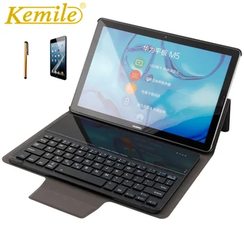

Kemile Case For Huawei MediaPad M5 10.8 Glass Wireless 3.0 Bluetooth Keyboard Smart Stand Cover For Huawei MediaPad M5 10.8 Case