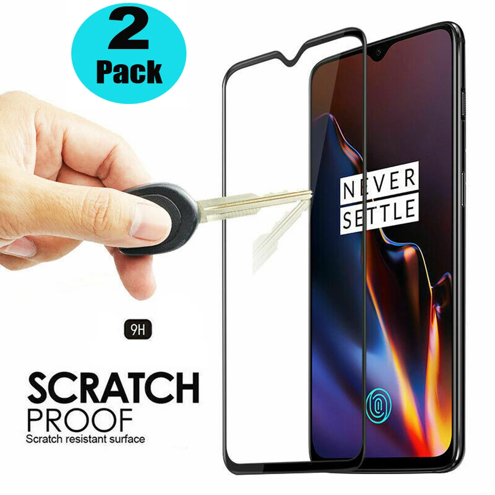 

2PCS OnePlus 7 Pro Tempered Glass Screen Protective Film 9H HD Curved Full Coverage Screen Protector For Oneplus 6T 6 5 5T 3 3T