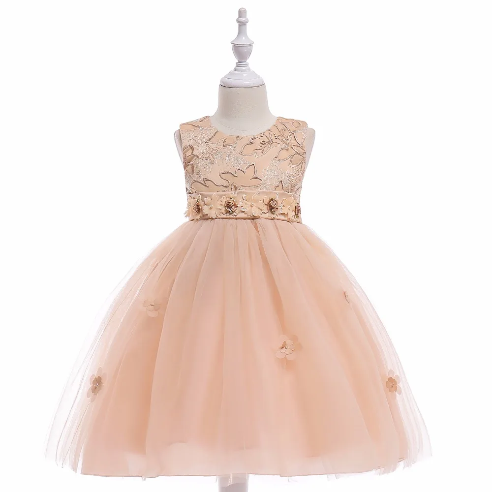 

Lovely Vestiti Prima Comunione Tulle Floor Length Flower Girls Dresses 2018