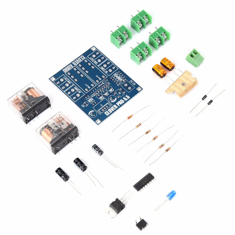 

AC 12-24V Dual Relay Voltage Regulator Speaker Protection Board Module DIY Kit Audio Speaker Protection Circuit Durable