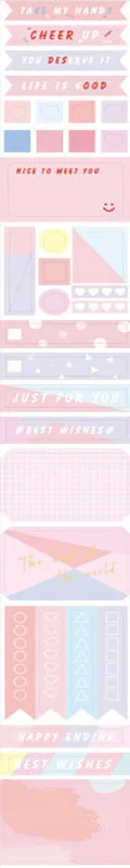Kawaii Сделай Сам лента для декорации Washi Милая декоративная изоляционная лента Washitape офисная Липкая лента для покраски японская Канцелярия - Цвет: 2