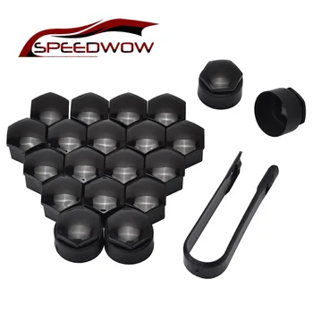 

SPEEDWOW 16 Nut Caps 4 Antitheft Nut Caps Car Wheel Auto Hub Screw Cover Protection Caps Wheel Nut Bolt Head Cover Cap For Audi