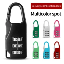 3 Dial Digit Password Combination Padlock Suitcase Luggage Metal Code Lock Mini Coded Keyed Anti-Theft Locks rarelock 5 letters code combination password lock door box gym locks suitcase luggage bicycle locks a