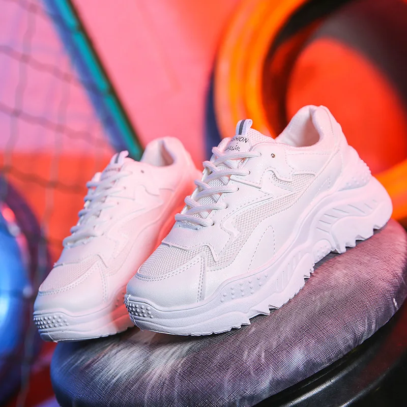 

2018 new sports Korean version of the summer flame women's shoes clunky sneaker ulzzang Harajuku shoes mixed color breathable