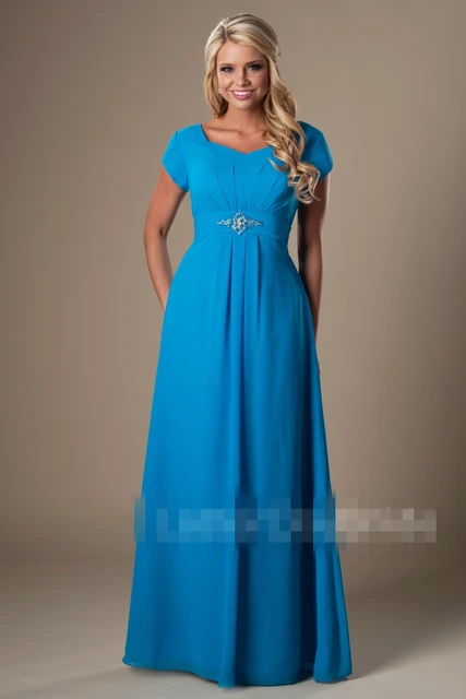 Dresseswith Sleeves Floor Length Modest
