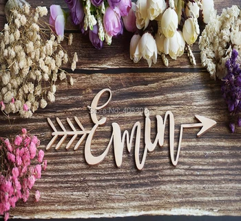 

Personalized Wooden Sign Custom Name Word Arrow Wood Sign Wooden Wedding Gift
