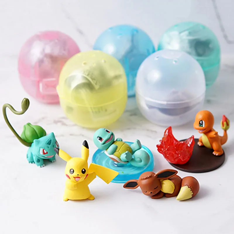 TAKARA TOMY POKEMON First Generaration Pika Eevee Squirtle Charmander Покемон Бульбазавр Фигурки игрушки детские подарки - Цвет: 5pcs