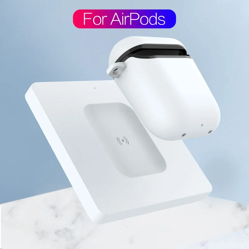 

Wireless Charger for Apple AirPods Bluetooth Headset Mobile Phone Wireless Charger for IPhoneX MAX QI Wireless Smart Accessories