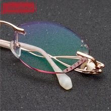 Оправы для очков для женщин lentes mujer, синий светильник, очки monture lunetes de vue femme без оправы, модные очки с бриллиантами