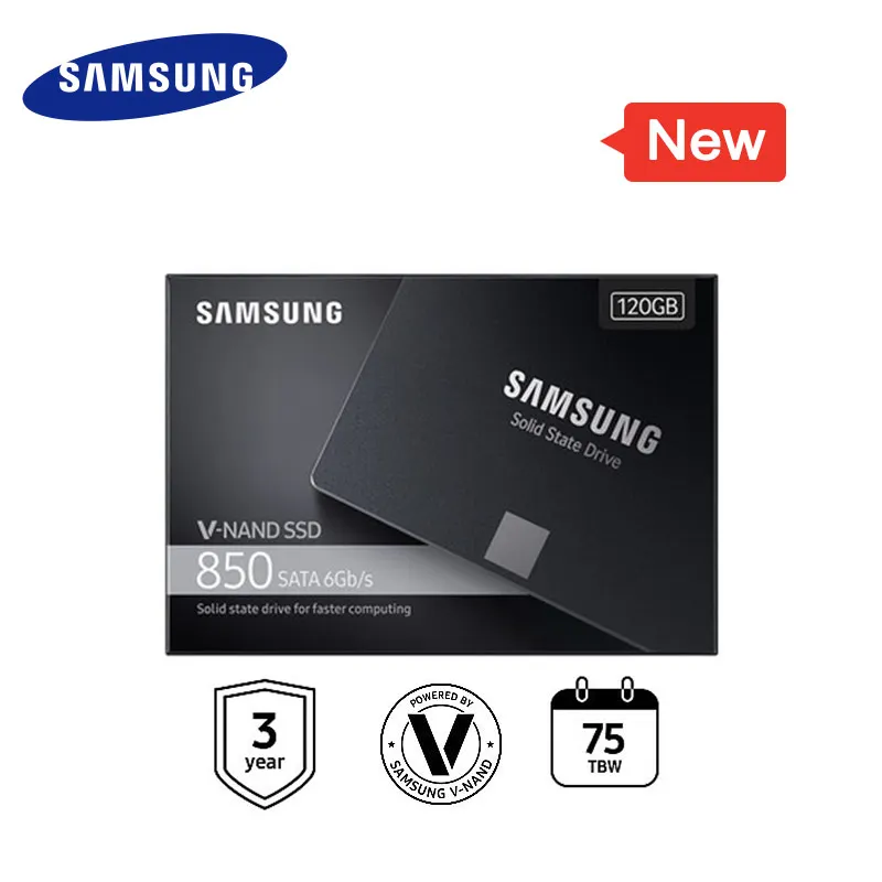 SAMSUNG SSD Внутренний твердотельный диск 850 860 EVO 1 ТБ 500GB 250GB 120 GB жесткий диск SATA3 2,5 TLC HDD ноутбук Настольный ПК 120 GB