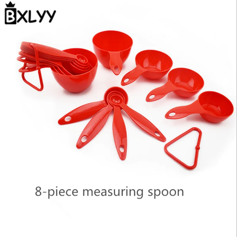 BXLYY со шкалой 8 шт./компл. ложка пластиковые инструменты для украшения торта DIY украшения дома аксессуары кухонные мерные ложки инструменты. 75z