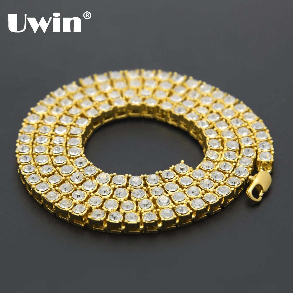 Цепочка Мужская Унисекс В Стиле Хип хоп 1 ряд|gold mens chains|men chainbrand necklace |